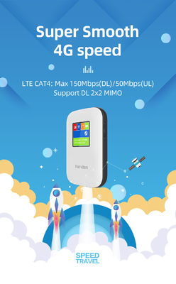 el router móvil 2700mAh-3000mAh 4G con negro de la pantalla desbloqueó