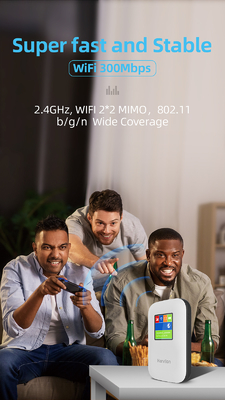 el router móvil 2700mAh-3000mAh 4G con negro de la pantalla desbloqueó