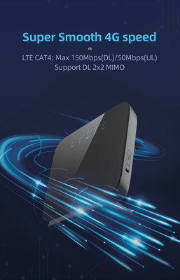 Router interior casero del CPE 4G Lte con las antenas de SIM Card Slot Dual External para la oficina