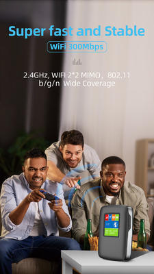 apuroses inalámbricos de WIFI del router de 3000mAh 4G LTE MiFi con la banda internacional de la pantalla LCD